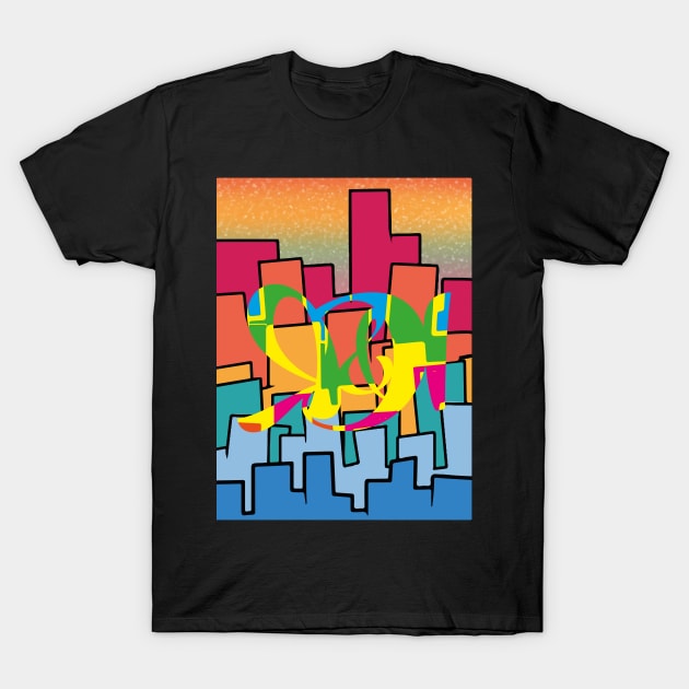 RD&I City Skyline T-Shirt by RDandI